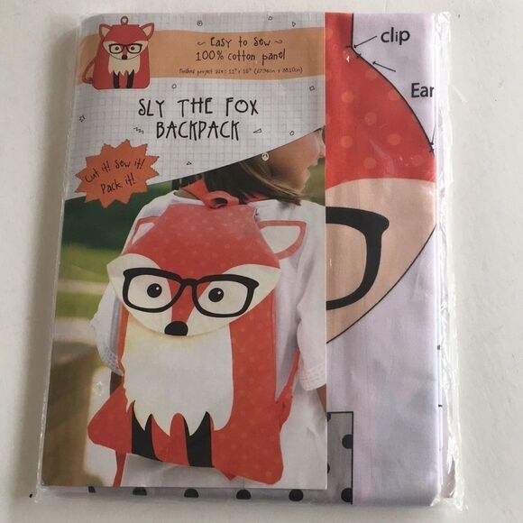 Craft Your Companion: DIY Sly the Fox Backpack Kit - Picture 1 of 9
